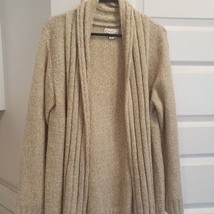Kim Rogers Tan Open Front Cardigan